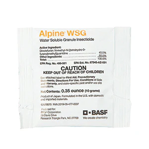 Alpine WSG Water Soluble Granule Insecticide - 5 x 10 G