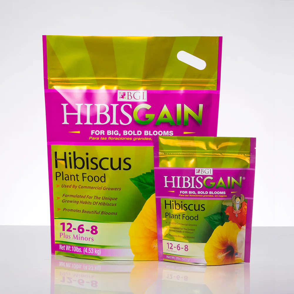 Bgi Hibisgain Hibiscus 12-6-8 - Plant Food Fertilizer Plus Minor