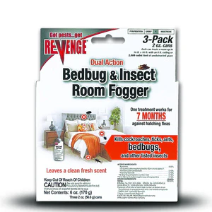 Revenge Dual Action Bedbug & Insect Room Fogger Insecticide - 3 Pack