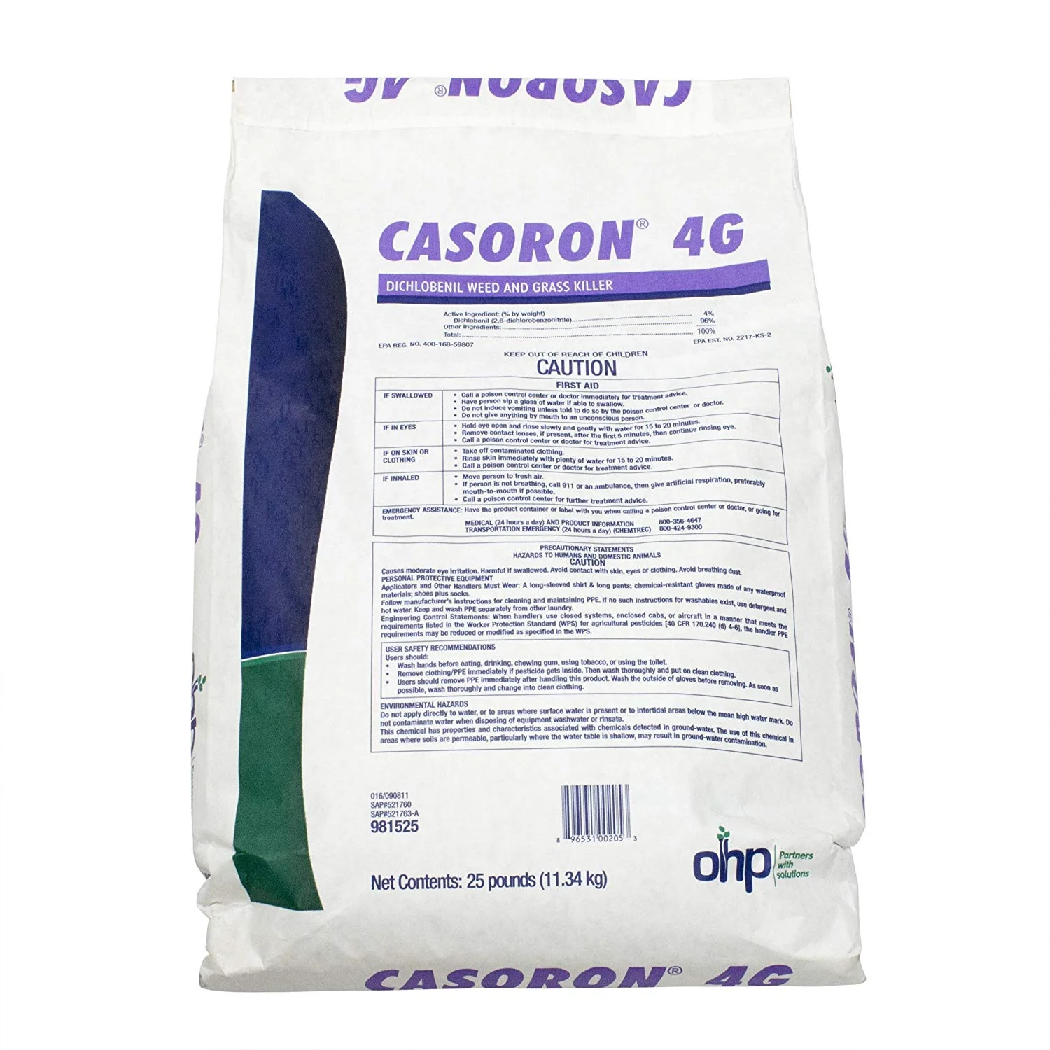 Casoron 4G Weed and Grass Killer Herbicide - 25 Lbs.