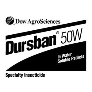 Dursban 50W Insecticide - 7 x 4 Oz. Packets (Discontinued)