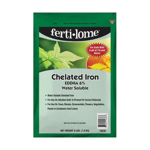 Fertilome Chelated Iron Eddha 6% Water Soluble Fertilizer - 1 Lb.