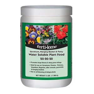 Fertilome Geranium, Hanging Backet, & Pansy Water Soluble Plant Food 20-20-20 Fertilizer