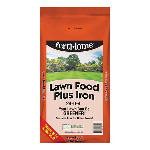 Fertilome Lawn Food Plus Iron 24-0-4 Fertilizer - 40 Lbs.