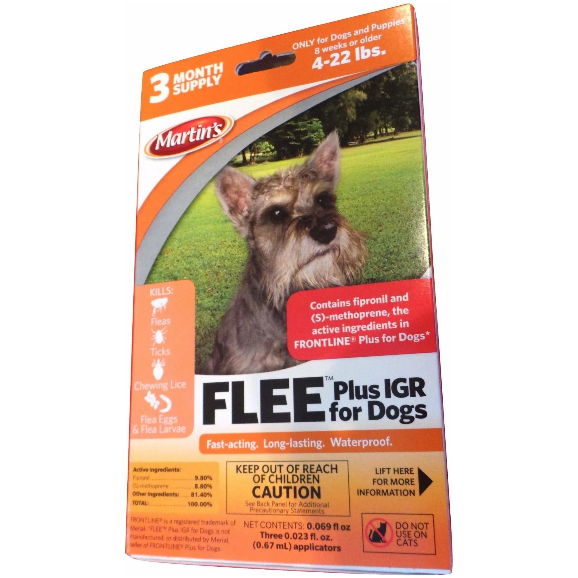 Flee Plus IGR for Dogs 4 - 22 Lbs.