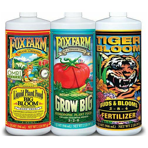 FoxFarm Hydro Formula Nutrients Trio- 3 Quarts