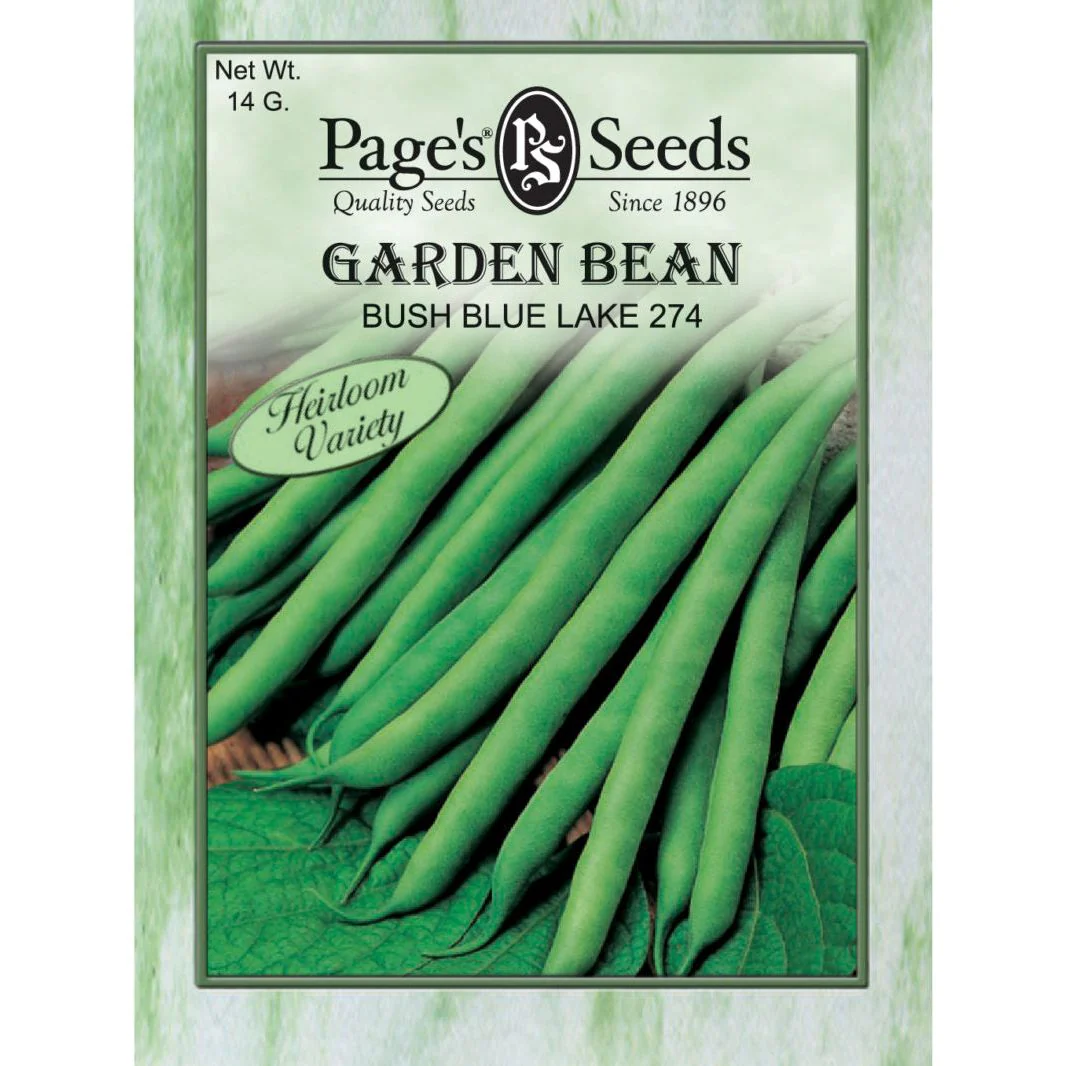 Garden Bean Bush Blue Lake 274 Seed - Packet