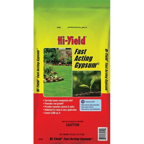 Hi-Yield Fast Acting Gypsum Fertilizer - 25 lbs