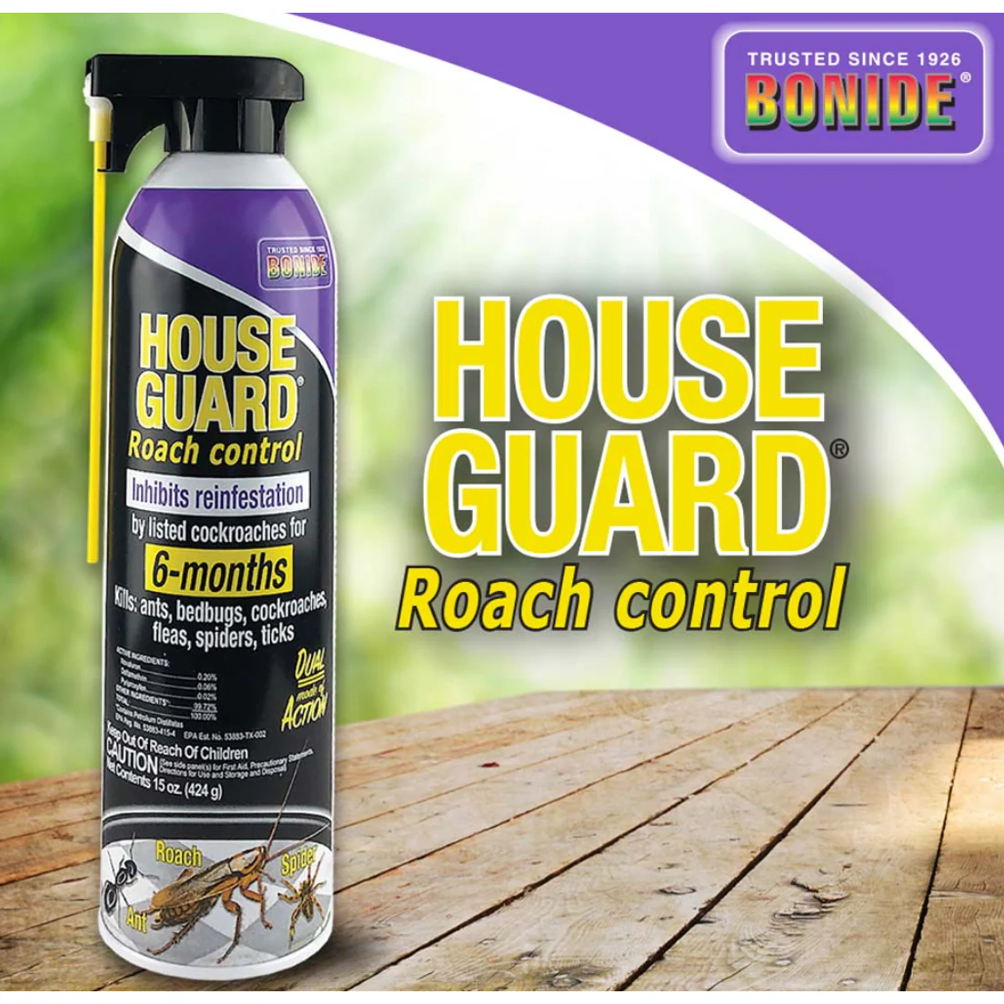 House Guard Roach Aerosol - Insecticide 15 Oz (Discontinued)