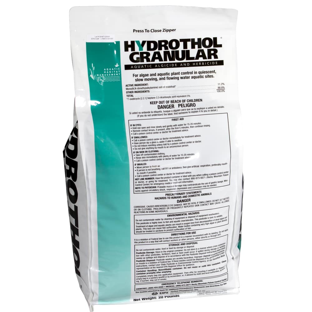 Hydrothol Granular Aquatic Algaecide & Herbicide - 20 lbs.