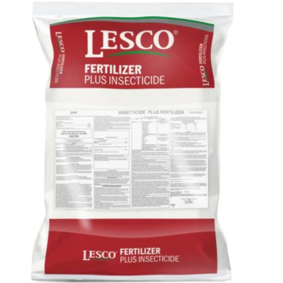 LESCO 18-0-10- Fertilizer/Insecticide - Allectus 0.225% 18-0-10 72% PolyPlus 3% Fe 2% Mn - 50 lb.