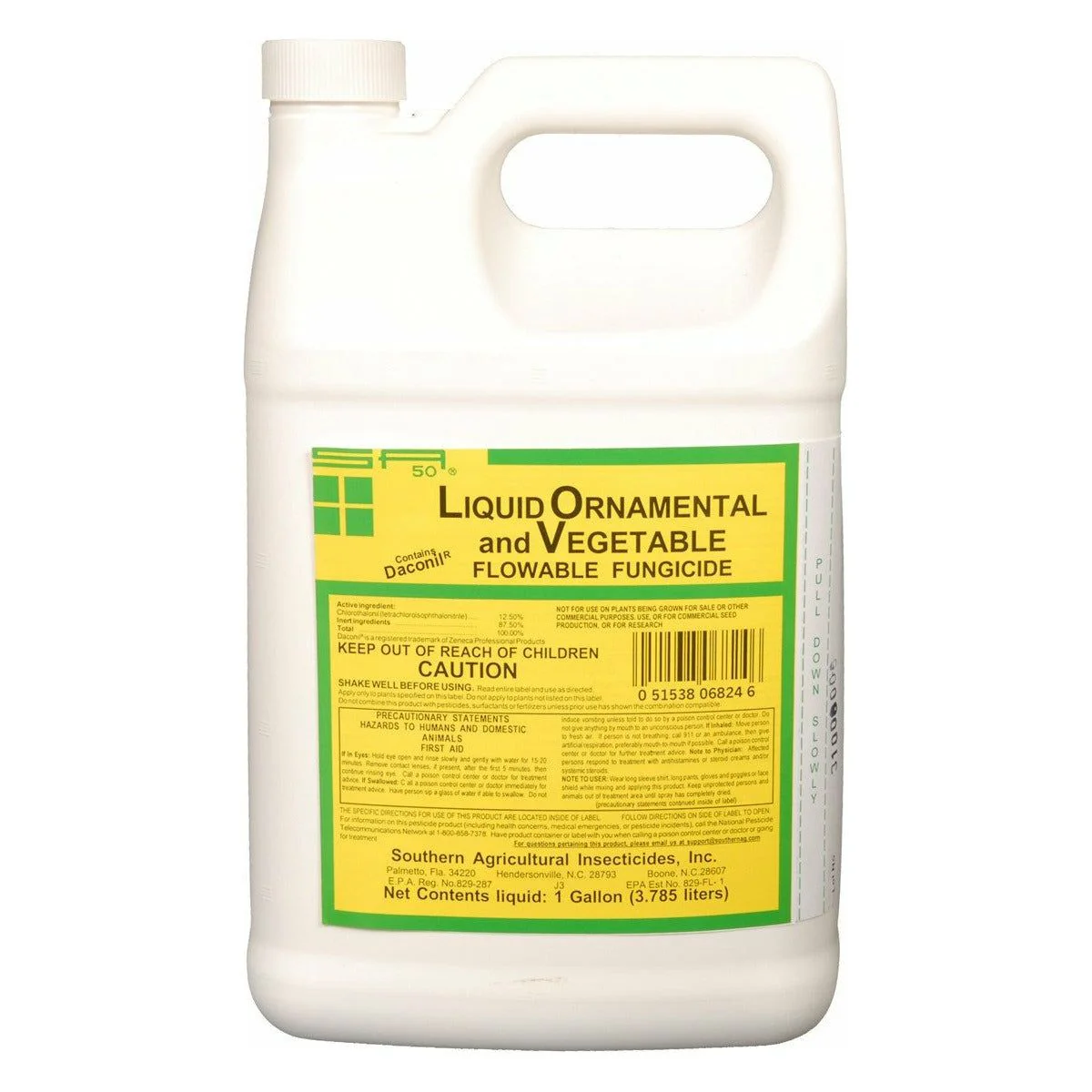 (On Backorder) Liquid Ornamental & Vegetable Fungicide (Contains Daconil) - 1 Gallon