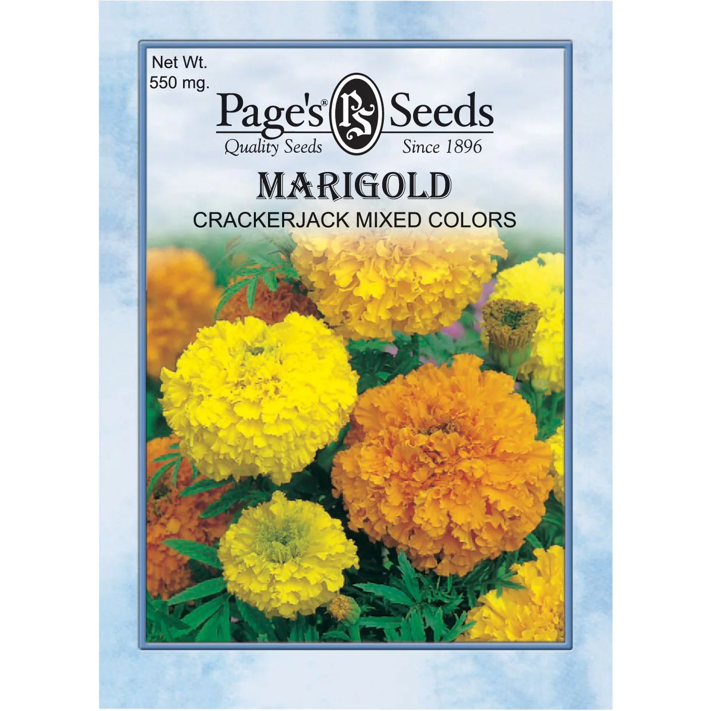Marigold Crackerjack Mixed Colors Seed - 1 Packet