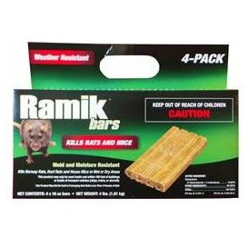 Ramik Bait Bars for Rats and Mice - 4 x 16 oz. - 4 Lbs.
