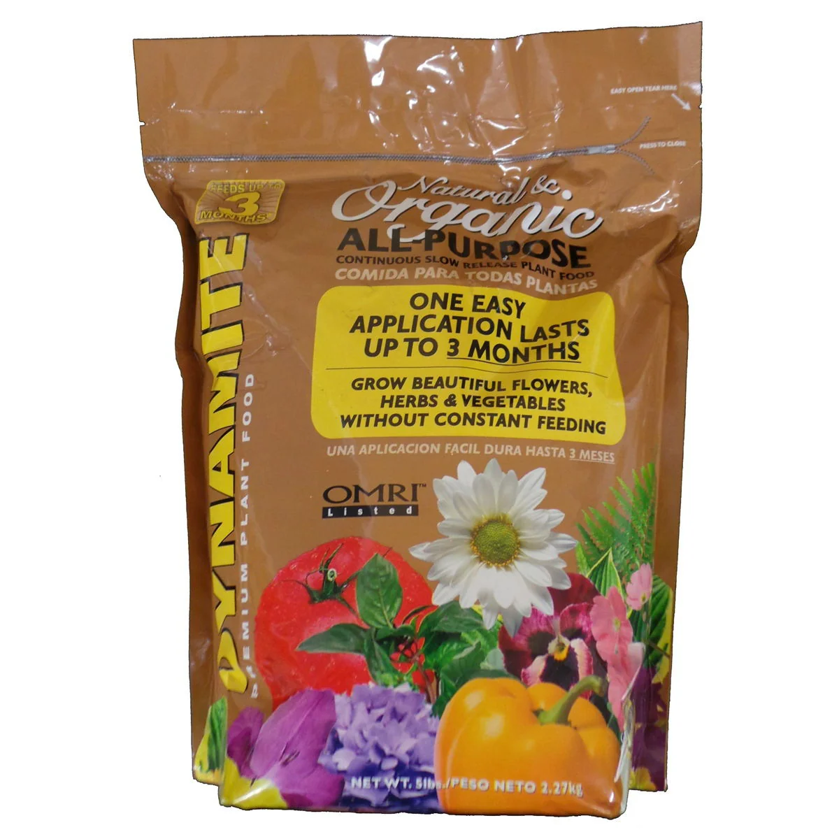 Dynamite All-Purpose Organic Plant Food 10-2-8 - 5 Lbs.