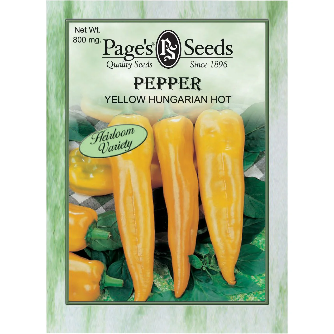 Pepper Yellow Hungarian Hot Seed Heirloom - 1 Packet