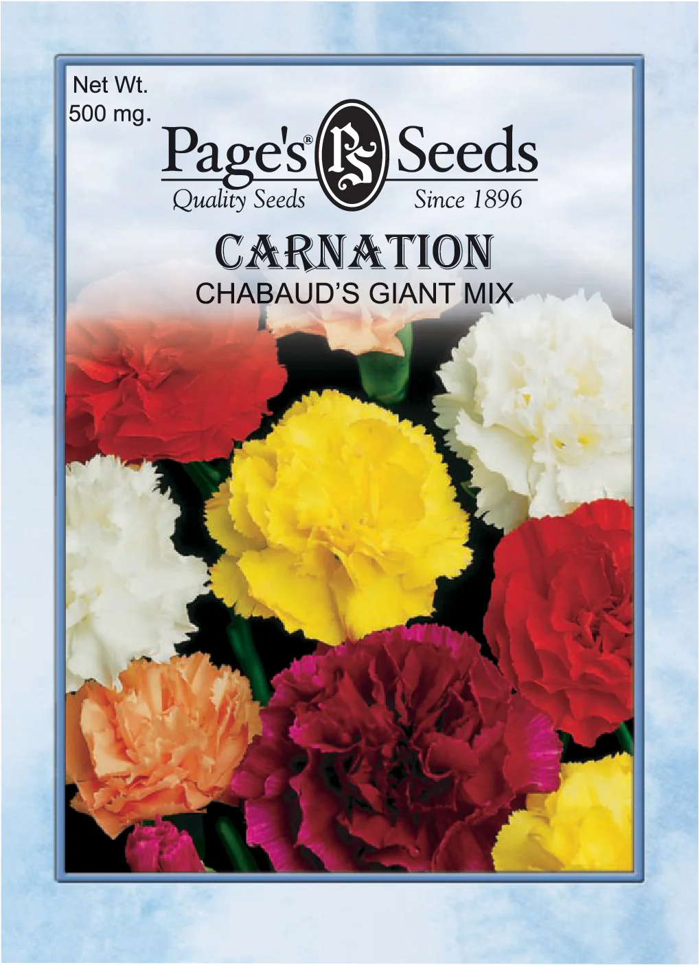 Carnation Chabaud’s Giant Mix Seeds - 1 Packet
