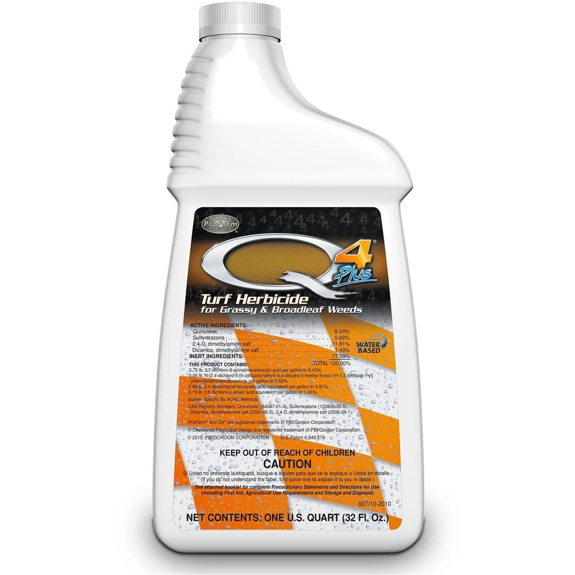 Q4 Plus Broadleaf Weed Herbicide (Controls Nutsedge, Foxtail, Crabgrass) - 1 Quart