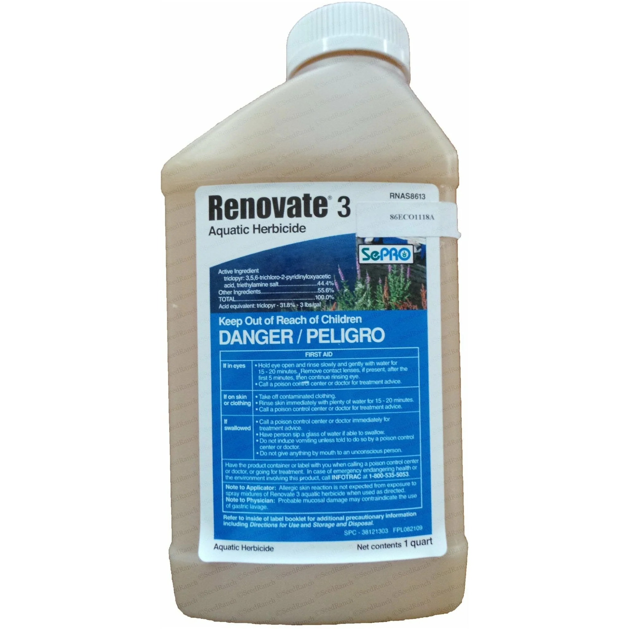 Renovate 3 Aquatic Herbicide - 1 Qt.