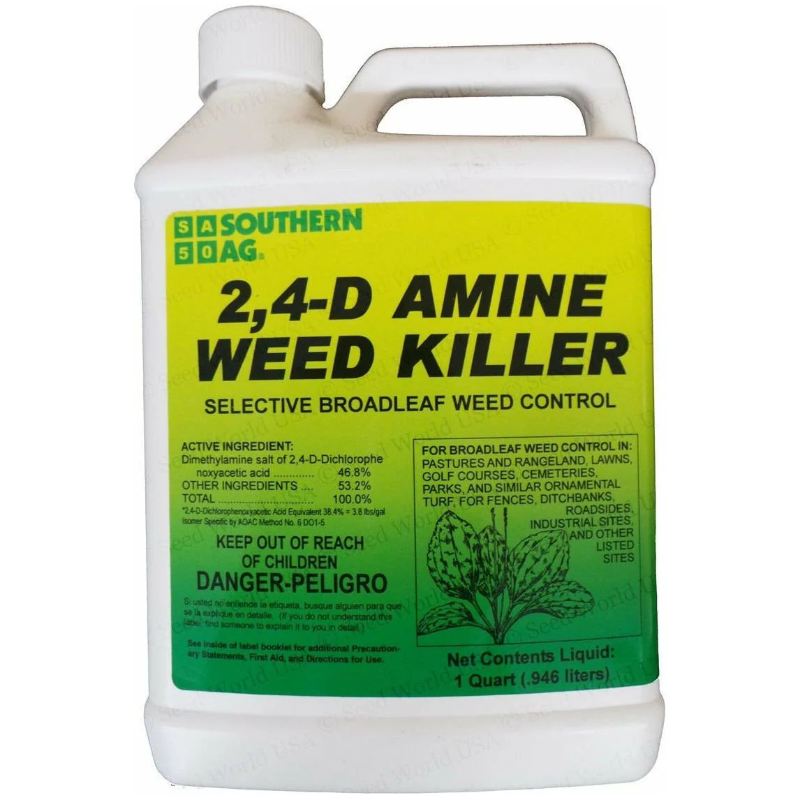 S.A 2,4-D Amine Weed Killer Herbicide - 1 Qt.
