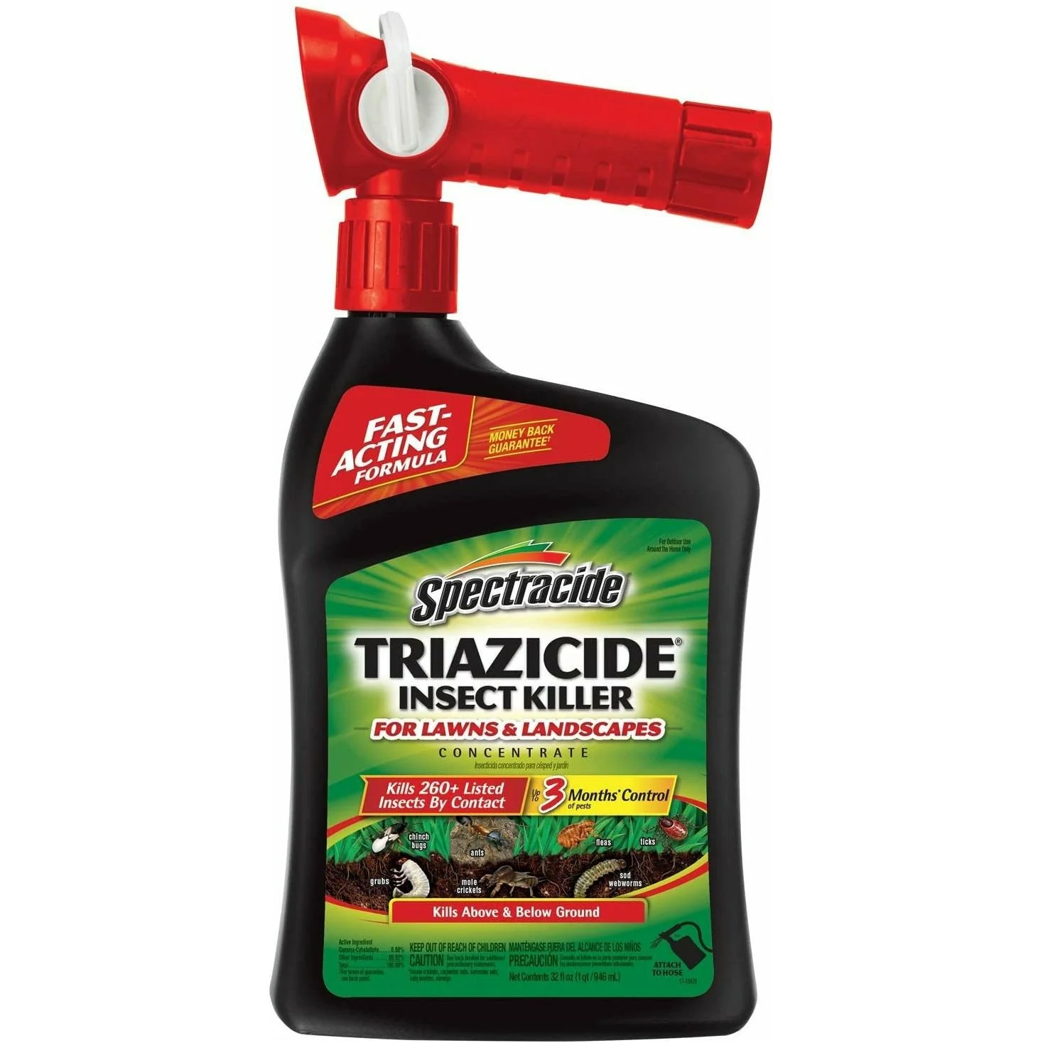 Spectracide Triazicide Insect Killer Insecticide Ready To Use - 1 Quart.