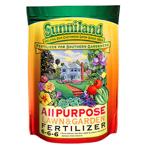 Sunniland All Purpose Lawn & Garden 6-6-6 Fertilizer  -10 Lb