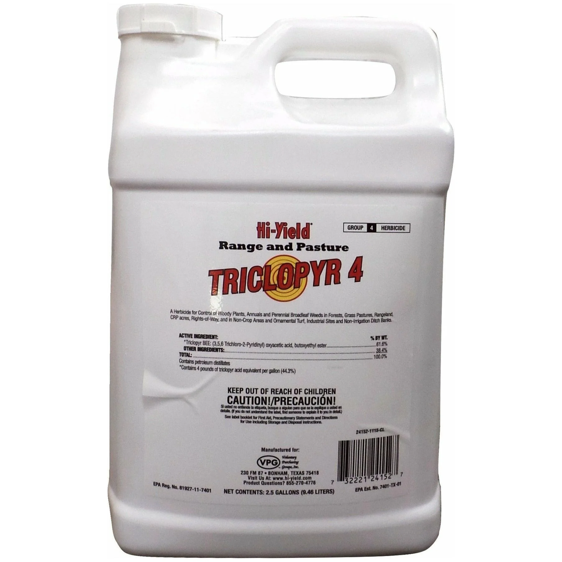 Triclopyr 4 Herbicide - 2.5 Gallons