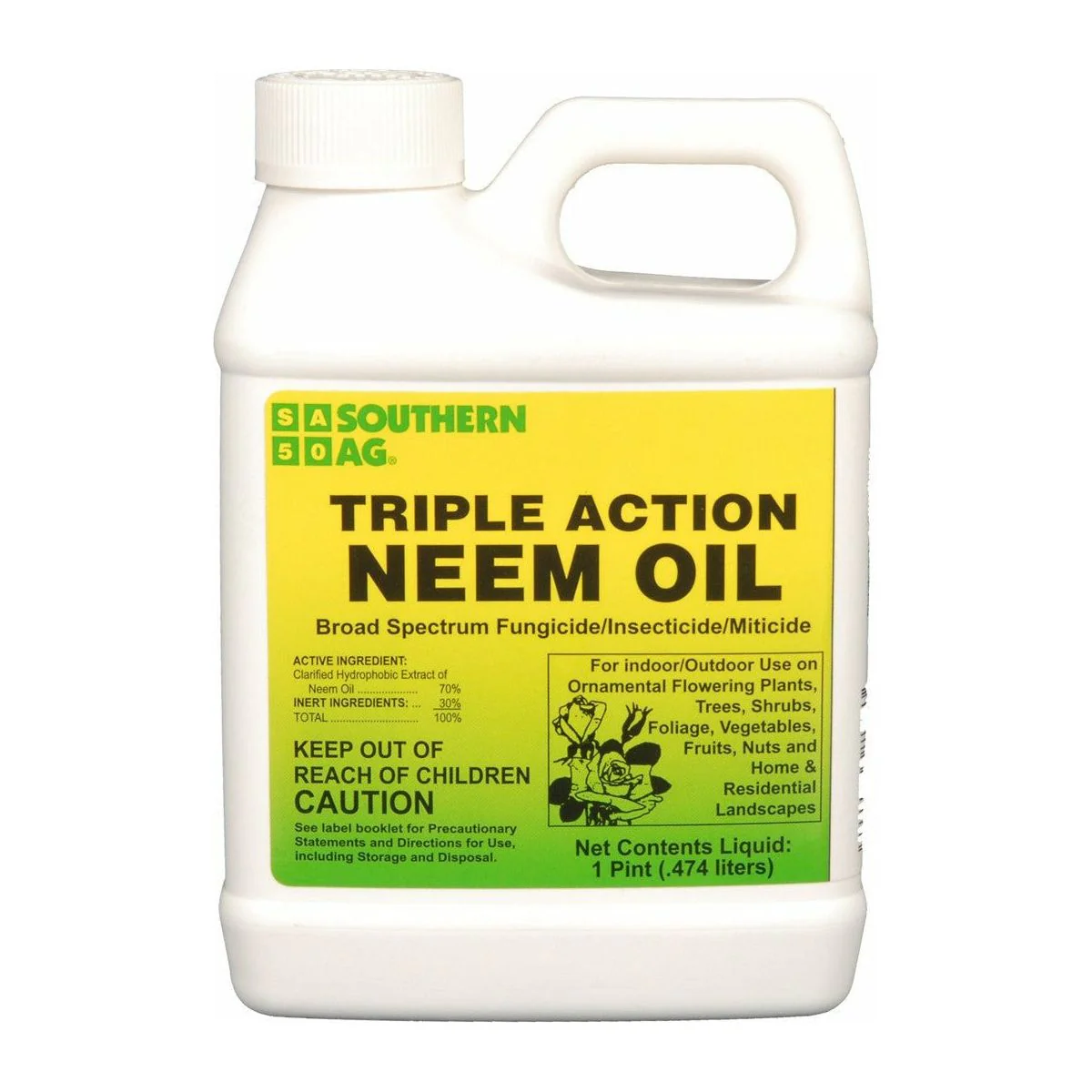 Triple Action Neem Oil Insecticide, Fungicide & Miticide