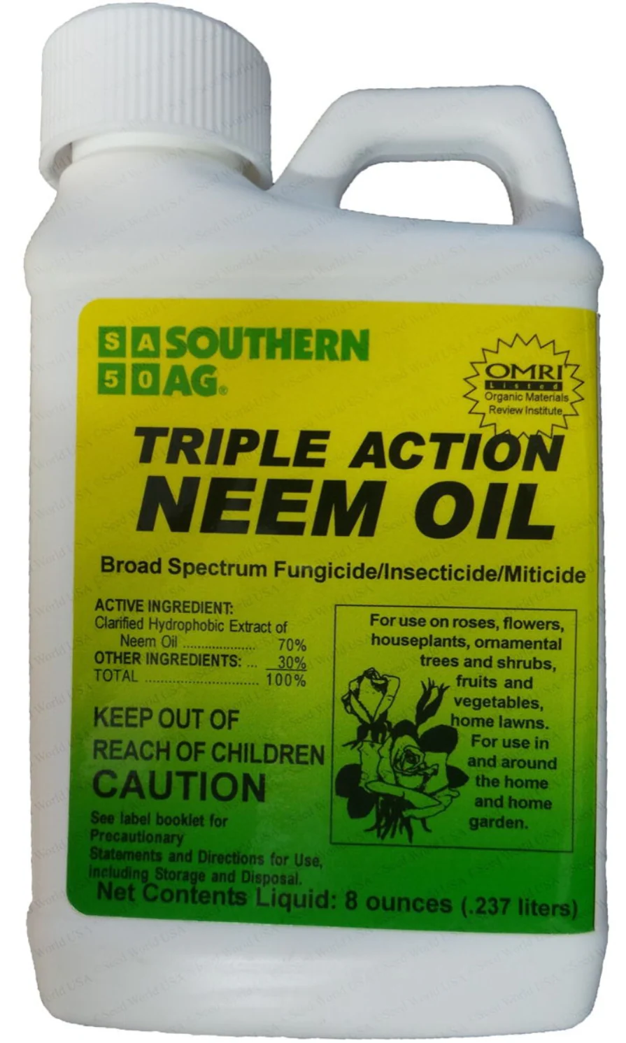 Triple Action Neem Oil Insecticide, Fungicide & Miticide - Image 2