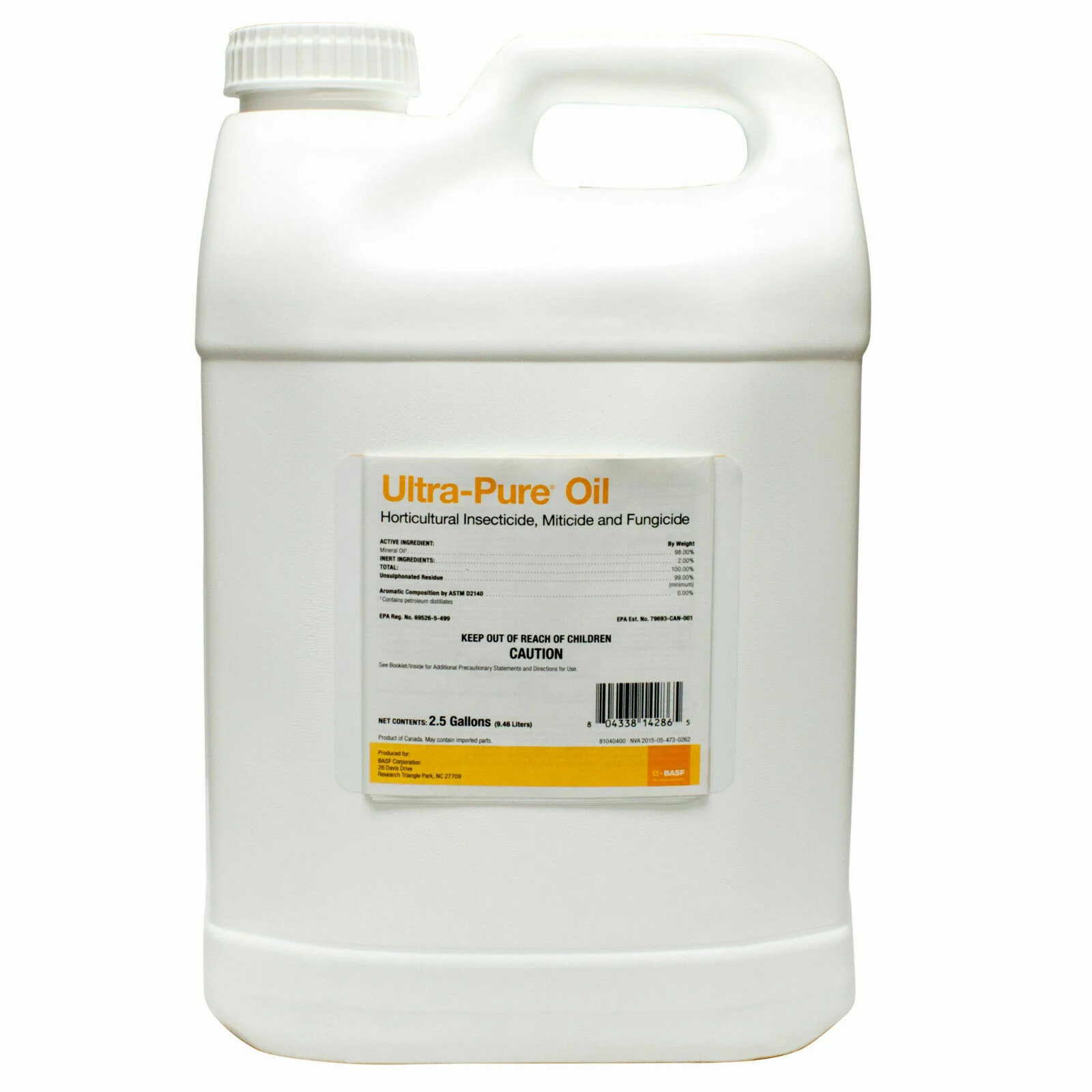 [PRE-ORDER Ships in MARCH 2026] Ultra Pure Horticultural Oil Insecticide - 2.5 Gallons