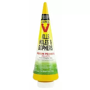 Victor Poison Peanut Pellets - Mole & Gopher Bait - 6 oz.