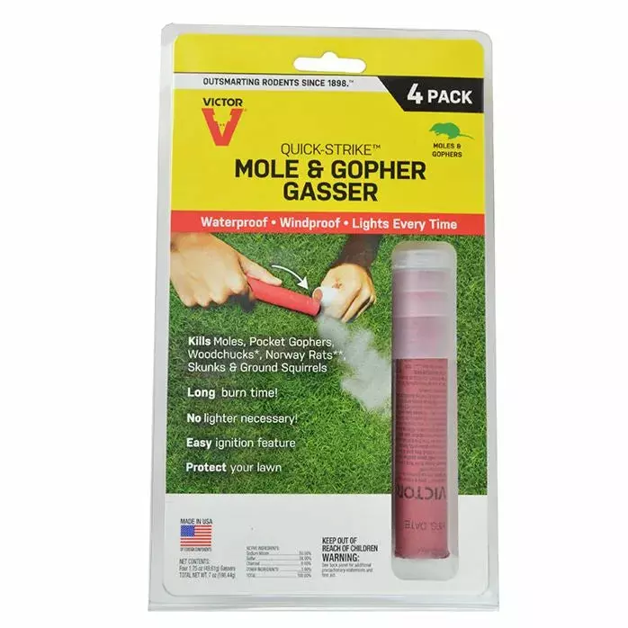 Victor Quick-Strike Mole & Gopher Gasser (4 Pack)