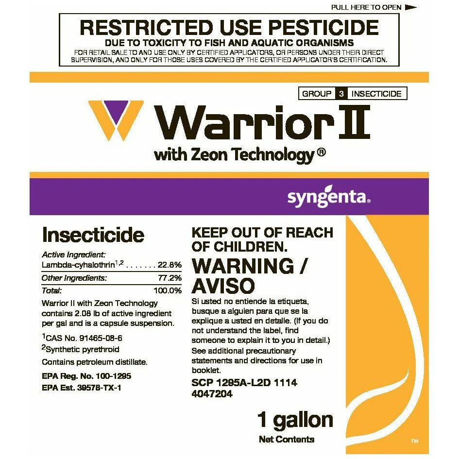 Warrior II Lambda-cyhalothrin Insecticide (Demand CS) - 1 Gallon (Discontinued)