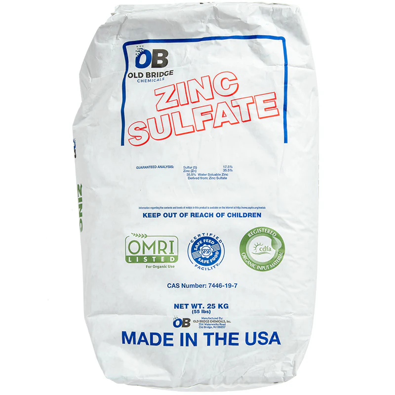 Zinc Sulfate Monohydrate Granular - 50 Lbs. OMRI Listed