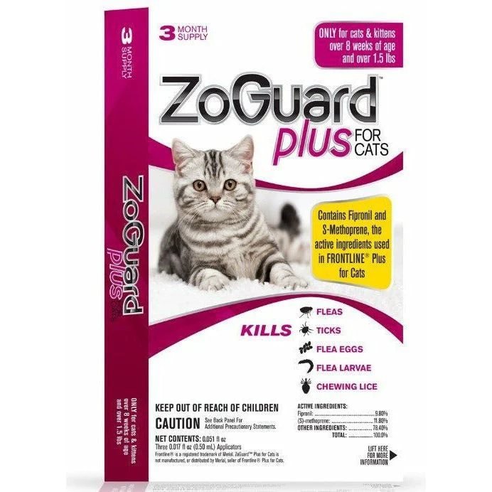 ZoGuard Plus For Cats - 3 month supply
